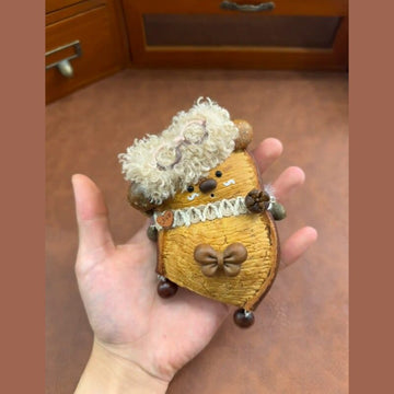 Curly-Hair Pod Baby – Love Bow Bear
