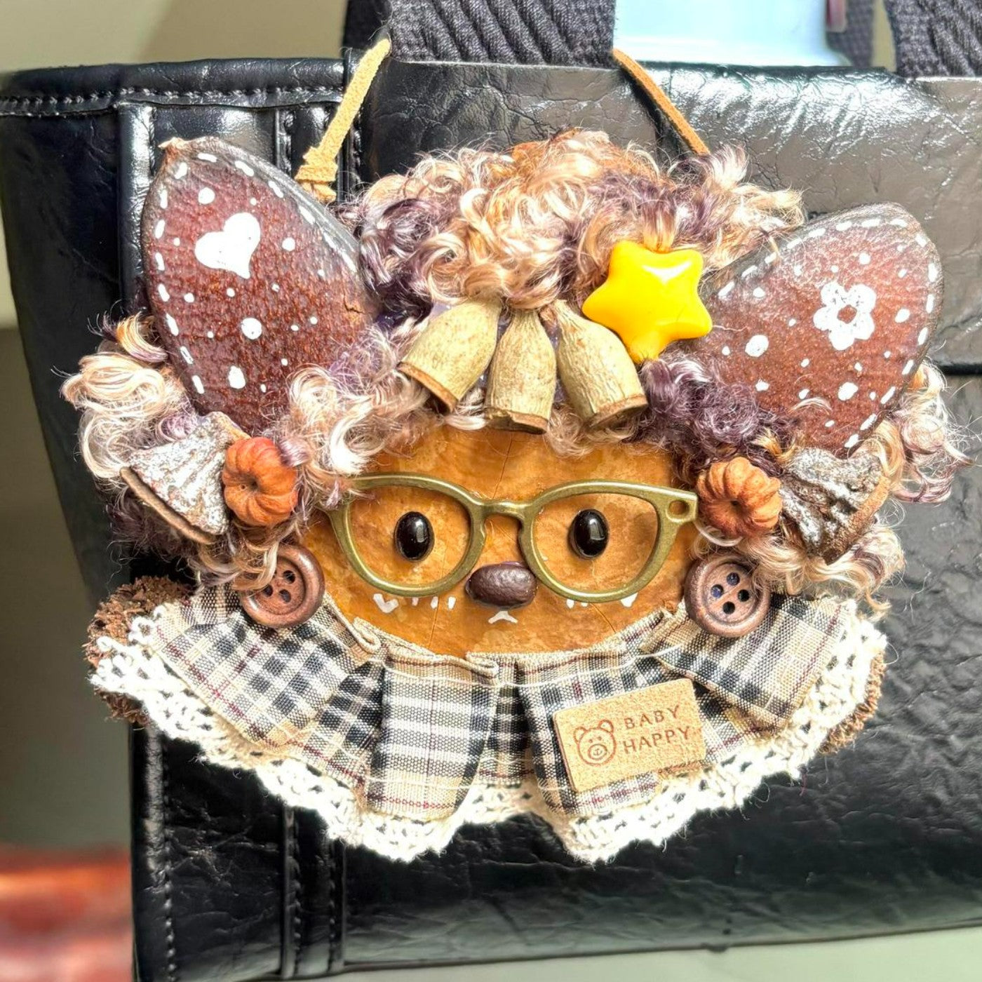 Pod Baby Bag Charm – Starry Woodland Scholar
