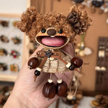 Open-Mouth Pod Baby DIY Kit – Curly Bear Charm