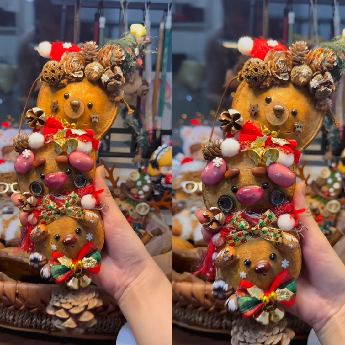 Christmas Trio Stacked Pod Baby – Holiday Bell Edition