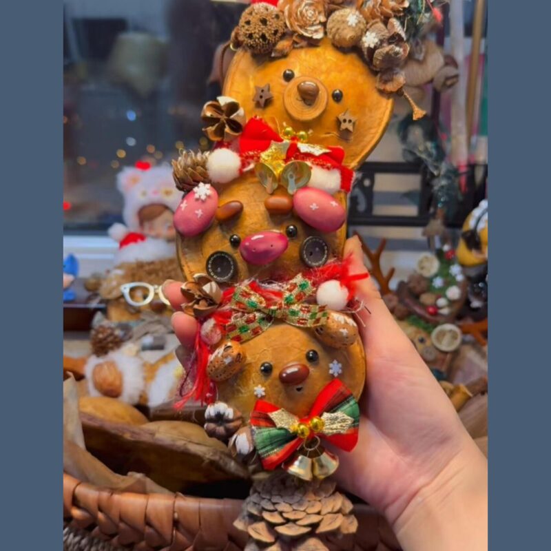 Christmas Trio Stacked Pod Baby – Holiday Bell Edition