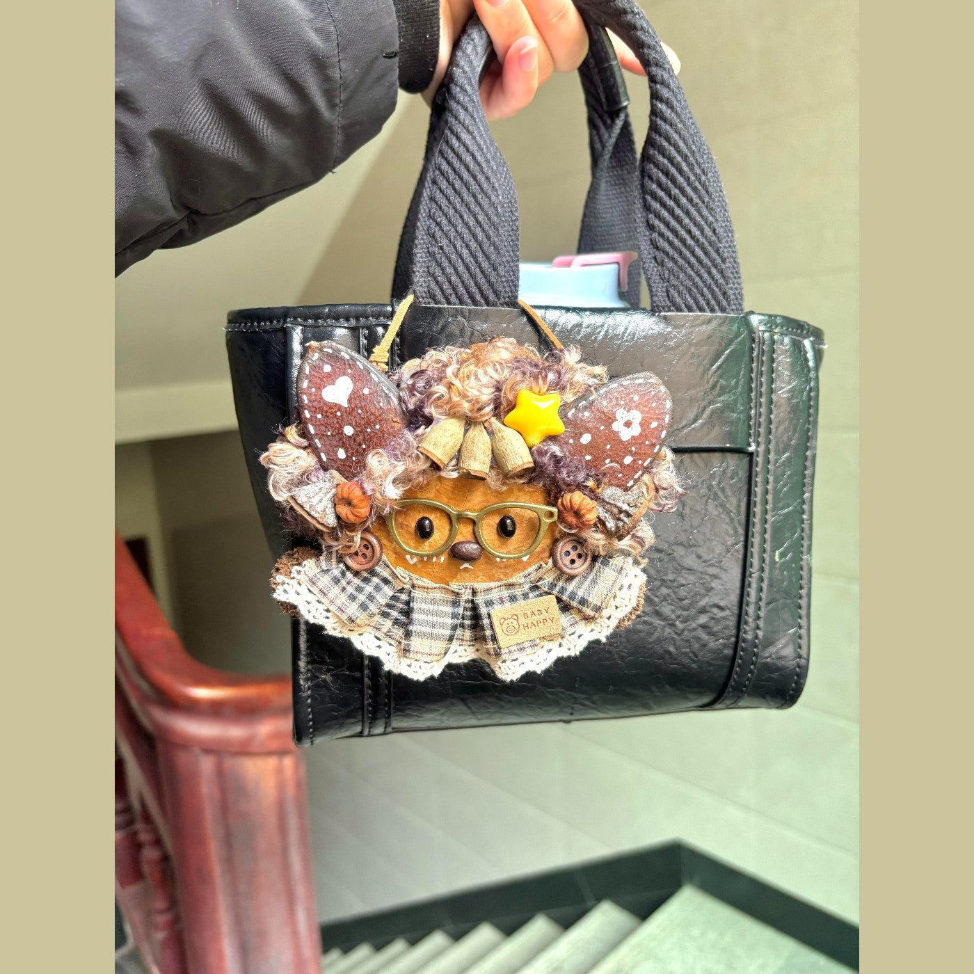 Pod Baby Bag Charm – Starry Woodland Scholar