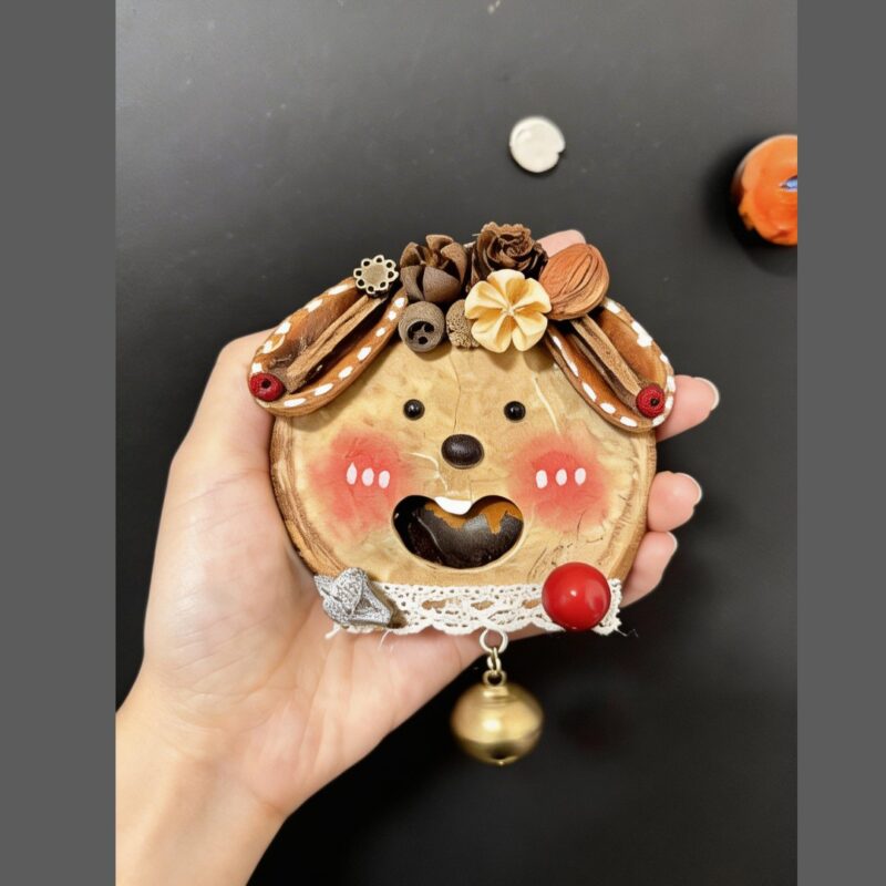 Open-Mouth Pod Baby – Bell Bunny Charm